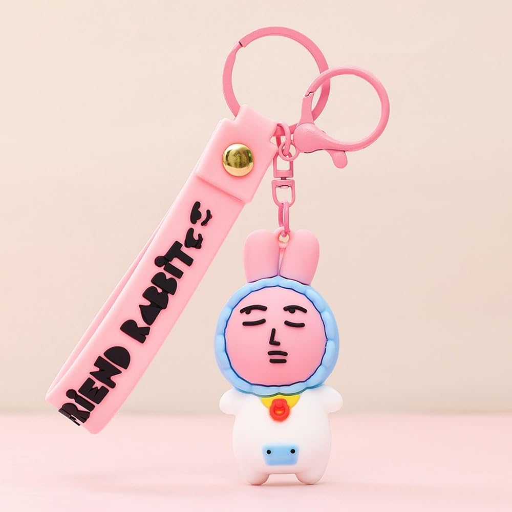 Amazon.co.jp: [Sheruan] ピンクのウサギ キーホルダー My
